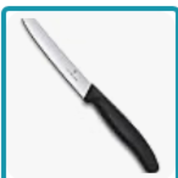 Victorinox Swiss Classic Utility 4½" Serrated Round Blade Knife - Picture 1 of 4